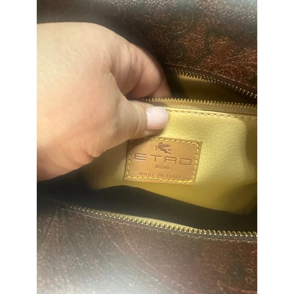 Women's Etro Tote Bag Medium Brown - Picture 15 of 16